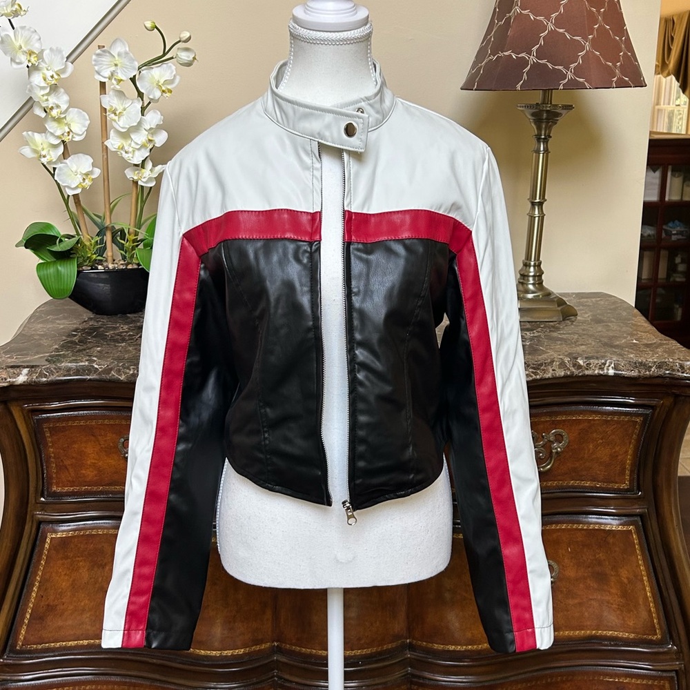 Faux Leather Biker Jacket